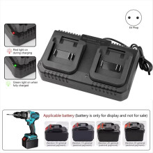 Dual-Port Li-Ion Akkuladegerät für 18V Lithium-Akku BL1830 für Hong Song FoGo ZhiPu JiangMi EU