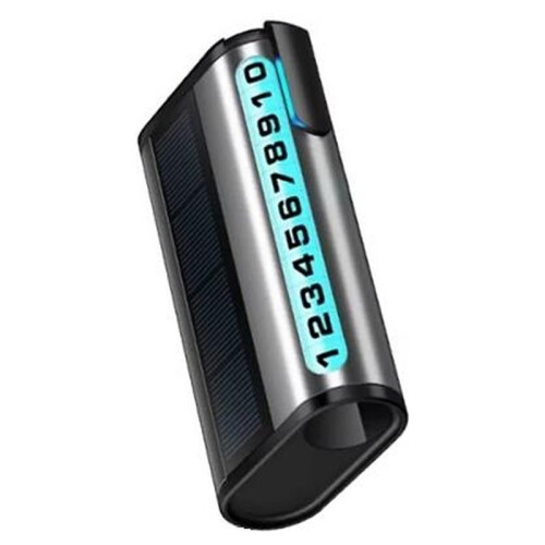 Temporary Parking Sign, Solar-Powered Car Relocation Phone Sign, Roller-Type Car Relocation Number Sign 2