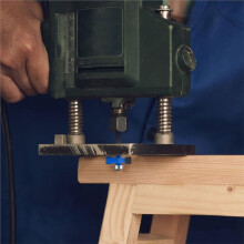 4 Pc Rabbet Router Bit Set, 1/4" Shank, 6 Bearings: 1/16", 3/16", 1/4", 5/16", 3/8", 7/16", with 1/2"-1/4" Collet