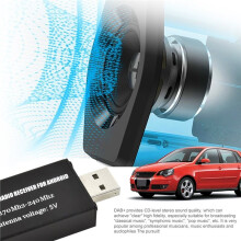 Antenna DAB+ per Ricevitore Radio per Android per Auto, Sintonizzatore, Interfaccia USB, Ricevitore GPS per Auto, Ricevitore di Segnale DAB+