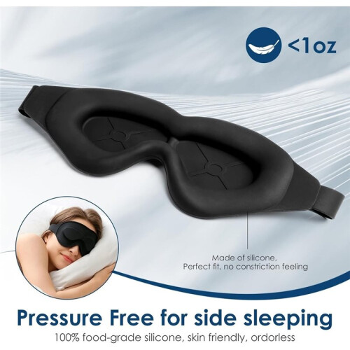 Dry Eye Sleep Mask -  Relief for Dry Eye Discomfort,  Light Blocking & Comfortable