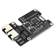 PCIe to 2-CH 2.5G ETH Adapter for Raspberry Pi 5, Supports Raspberry Pi OS / Ubuntu / OpenWrt, Dual RTL8125