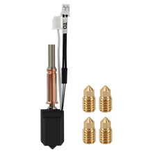 Hotend Kit 4PC Brass Nozzles for Kobra 3 Bi Metal Heatbreak Hot End Thermistor Heating Tube for Kobra 3 Combo