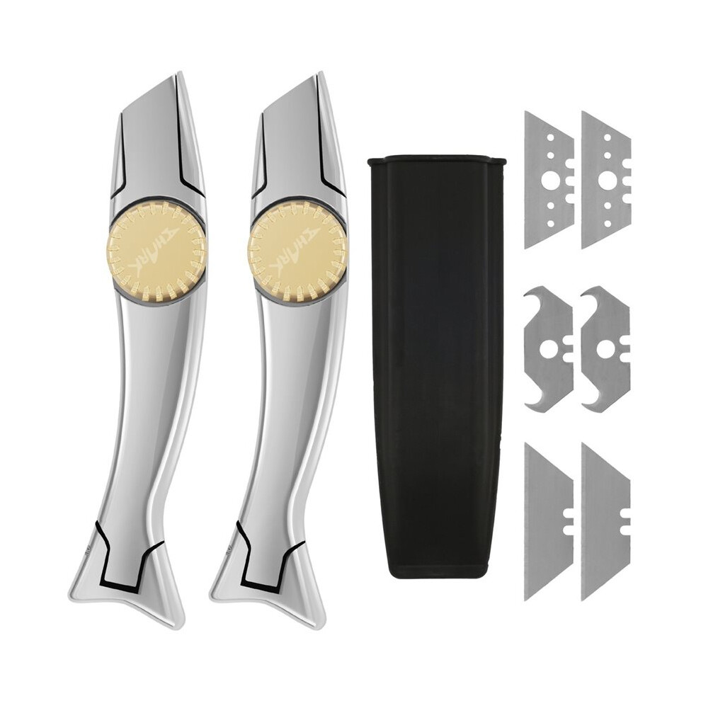 Photos - Utility Knife 1Set Carpet Knife Aluminium Roofing Knife with Solid Brass Knob Blade Easy to Use Secure Comfortable Carpet Knife