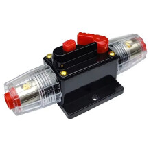 60A Manual Reset Series Fuse Holder Waterproof Protection Fuse Circuit Breaker 12V-48V Car Audio Circuit Breaker