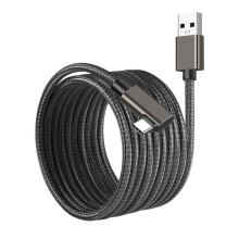 USB A zu Typ C VR-Kabel USB C Datenkabel Typ C VR Link-Kabel USB3.0 Schnellladung 90 Grad für Quest 1/2 5 Meter