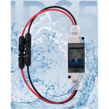 PV Disconnect Box with 600V 63A MCB IP65 HT 2Ways Waterproof Box Solar Photovoltaic PV Combiner Box