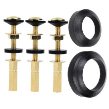 Toilet Tank Bolt Set, Including High-Strength Nuts and Foam Rubber Washers, Universal Leak-Proof Toilet Tank Repair Kit