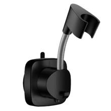 No-Drill Shower Bracket, Detachable Waterproof Wall-Mounted Shower Support with Built-in Hooks, Suitable for Bathrooms