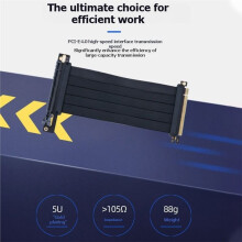 PCIe 4.0 X16 GPU Riser Kabel 180 Zwarte Grafische Kaart Verlengkabel Hoge Snelheid Videokaart Extender Kabel 25cm A