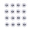 16 Pack LED Coaster Light  Coasters LED Bottle Lights LED Sticker Coaster Discs Light  for Flash Light  Cup 1