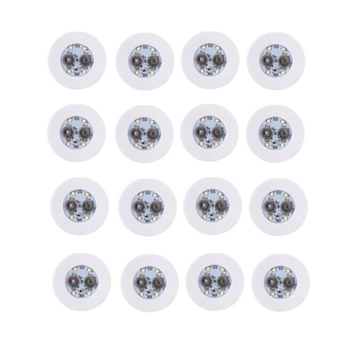 16 Pack LED Coaster Light  Coasters LED Bottle Lights LED Sticker Coaster Discs Light  for Flash Light  Cup 1