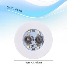 Ensemble de 16 Sous-Verres LED Lumineux, Lumières de Bouteille LED, Disques de Sous-Verres Autocollants Lumineux pour Gobelets Lumineux