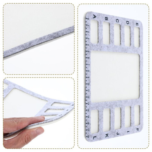 Conjunto de 5 Peças de Tapete de Feltro para Beading, Placa Retangular de 7,9x5,9 Polegadas para Fazer Joias e Artesanato 1