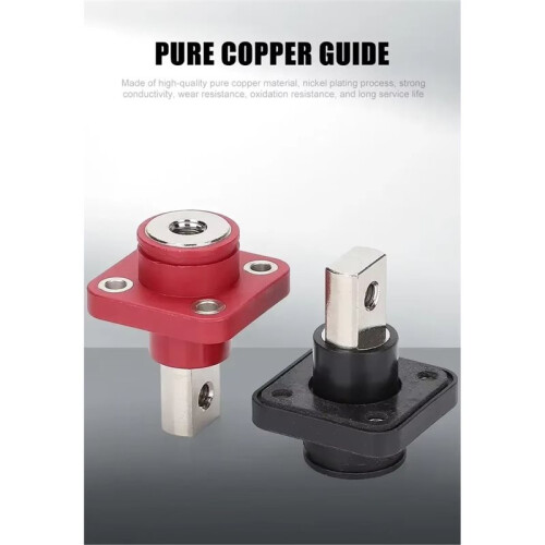1 Set 120A Lithium Battery Terminal Block High Current for  Inverter Plug Mounted Type Storage Connector