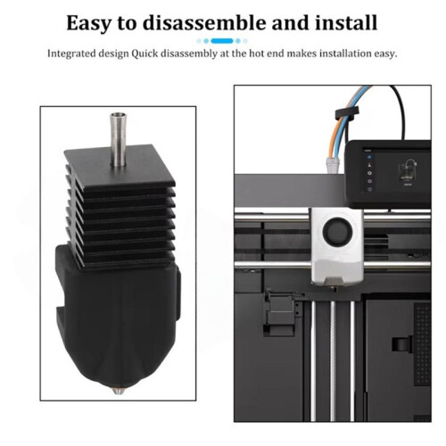 For Flashforge AD5X 0.8mm Nozzle Assembly Integrated Hotend Bimetallic Hardened Steel Kit 3D Printer Accessories 2