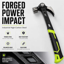 Verstellbarer Klauenhammer mit Magnetischem Nagelstarter, Verstellbarer Nagelzieherhammer, für Tischlerei & DIY