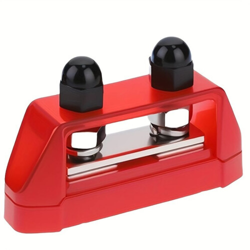 M10 Busbar Distribution Panel:  Dual-Stud Battery Terminal Connector (Red/Black Screws)for Automotive & Marine 1