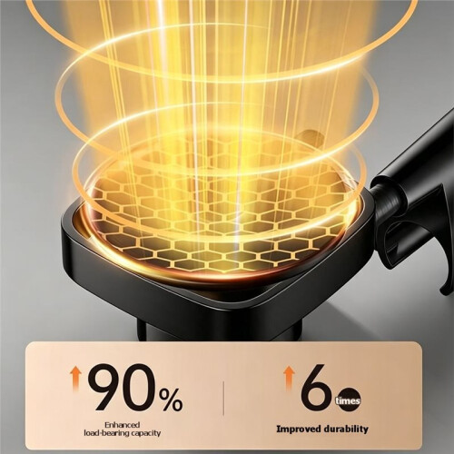 No-Drill Shower Bracket, Detachable Waterproof Wall-Mounted Shower Support with Built-in Hooks, Suitable for Bathrooms 1
