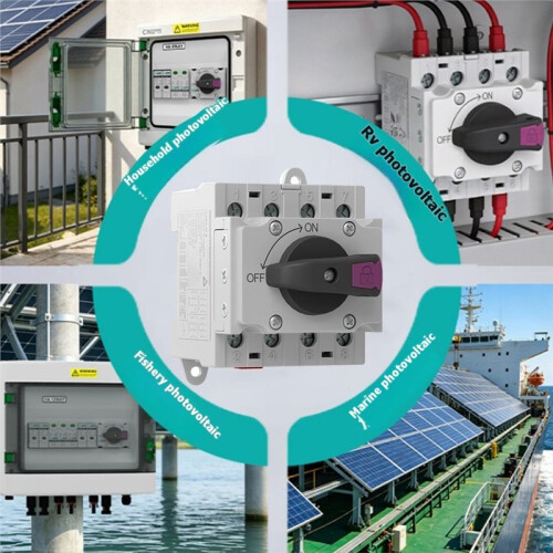 4P  Isolator  32A 1200V, DIN-Rail Mount  Disconnect  for PV Solar Distribution Box 2