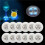 16 Pack LED Coaster Light  Coasters LED Bottle Lights LED Sticker Coaster Discs Light  for Flash Light  Cup 5