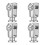 4 Pack Quick Release Boat Deck Hinge with Swivel Pins Marine Grade Quick Release Hinge Boat Hardware 1