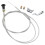 Universal Choke Cable Push Pull Control Cable with Heavy Duty Outer Sheath Silver for 237 Rotary 703971 290831 3