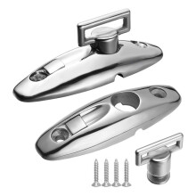 2 Pack Boat Bimini Top Swivel Deck Hinge , Swivel Quick Release Boat Hanger Swivel Deck Hinge