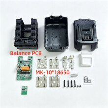 10X18650 para la Caja de Batería de Litio de 18V para  PCB Placa de Circuito Indicador LED BL1860 BL1830 Paquete de Celdas de Li-Ion