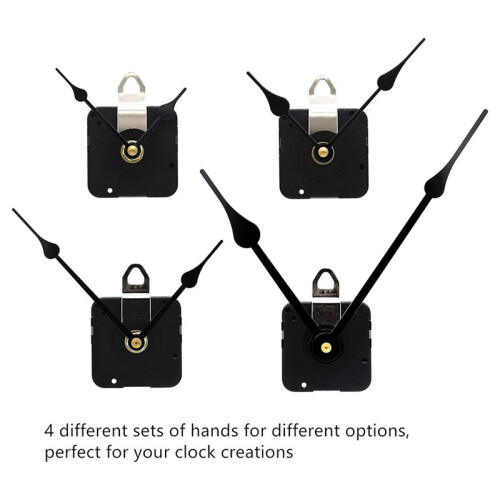 Clock Mechanism 13/64" Thread Comes with Clock Hands Fits Various Clock Ideal for DIY Wall Clock Making Repair Projects