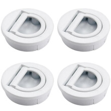 Door Pull Handle Flush Recessed Ring Pull Handle Concealed Zinc Alloy for Wardrobe and More