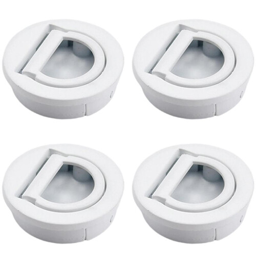 Door Pull Handle Flush Recessed Ring Pull Handle Concealed Zinc Alloy for Wardrobe and More
