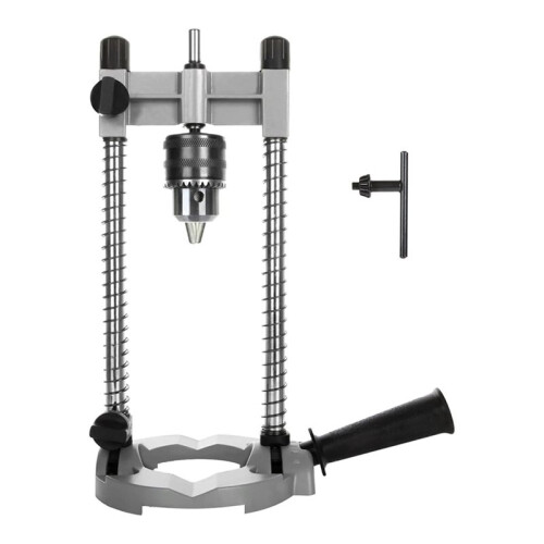 Portable Drill Press Stand for Hand Drill, Adjustable Multi-Angle Drill Guide Holder for 1.5-13mm Bits
