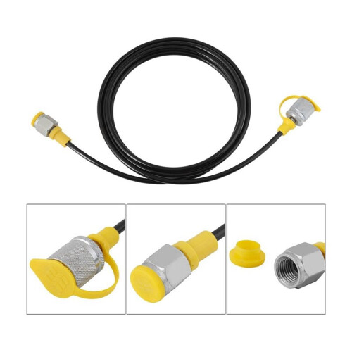 Hydraulic Pressure Test Hose 2.0m/6FT (M16x2-1/4BSP)Testing Coupling Point Hose Point Coupling Hose Test Coupling