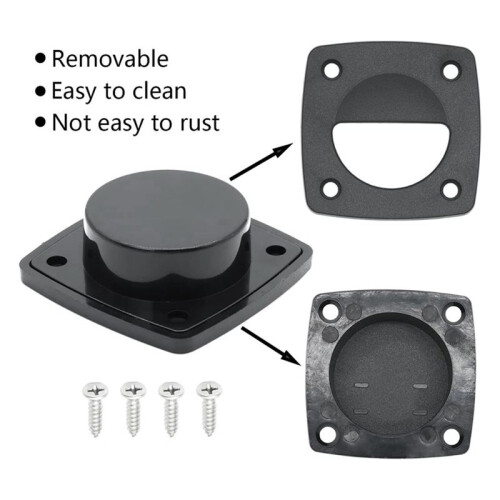 8 Pcs Marine Boat Flush Pull Hatch Square Lid Handle Recessed Handle, Boat Yacht Accessories 2