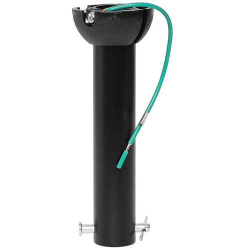 Matte Black Ceiling Fan Downrod with Hanger  - Universal Threadless Extension Pole 6 Inch 1