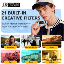 Keychain Digital Camera 0.9inch Screen Retro Keychain Camera 1080 Very Small Camcorder Video Recorder 32G E