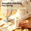 Large Capacity Thread Spool Stand for Sewing Machine - Steady Base for Smooth Feed White 4