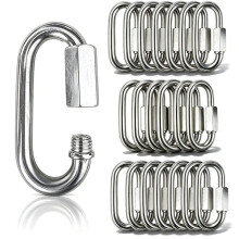 M8 Quick , 20 Pack Chain Connectors, 3" Heavy Duty Chain Hooks, 1500 LBS Capacity for Backpack, Shade Sail, Hammock