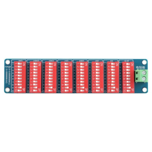 0.1-9999999R Programmable Resistor Resistance Board PCB Module Eight-Segment 1% Accuracy 0.1-9999999MΩ 0.1 -9999999Ω Ohm