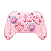 For Switch2 Wireless Game Controller with RGB LightDual Motors 9-Axis Gyro Programmable Gamepad C