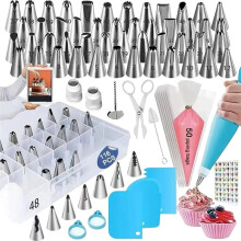 116PCS Cake Decorating Kit with Piping Tips & Bags - Complete Baking Tools for Beginners