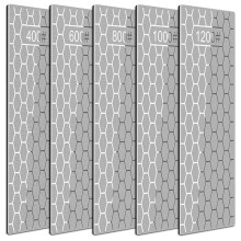 Diamond Whetstone Set, Sharpening Discs with Honeycomb Surface Plates, Coarse to Extra Fine 400/600/800/1000/1200 Grit