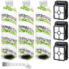 Multi-Surface Pet Brush Rolls 2788 and Filters 1866 Compatible for CrossWave Max 2554 2590 2593 2596 2554A