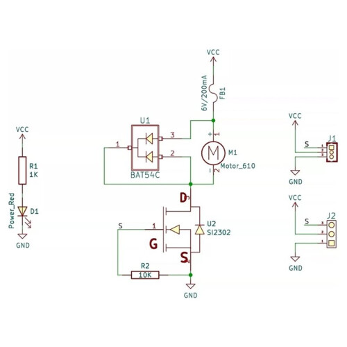 610 Coreless Motor Fan Module 5V PWM Speed Governor with Protective Enclosure PH2.0 Connector for  ESP32