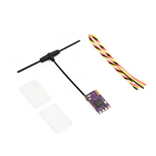 ELRS 2.4G Receiver 25-500Hz High-Speed Refresh CRSF/SBUS with 40mm T-Antenna for FPV Long Range Freestyle Drone