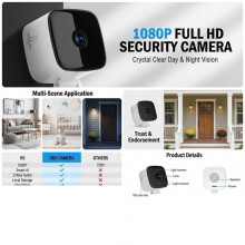 Indoor Security WiFi Camera 1080P CCTV Camera for Home/Baby/Pet Baby Monitor Motion Detection APP Control for Home