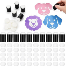 60pcs Face Paint Sponges Finger Brushes for Facial Body Paint Sponge Dauber Tips for Art Crafts, Ink & Card Creation