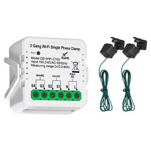 Slimme Wifi voor Meter 2CH Huidige Transformator Klem 80A Zonne- Systeem Vermogen Productie Verbruik Monitor