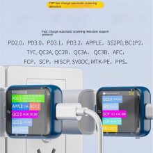 T3P Touch Control USB Power Tester Digital Voltmeter Ammeter Power Capacity USB Tester for Type C Phone Charger